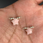 Load image into Gallery viewer, 2 pcs Natural Pink Opal Star Shape Gemstone Jewellery Making Charm With 925 Silver, Pendant Charms, Jewellery Making Beads 10 mm (Approx)