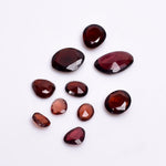 Load image into Gallery viewer, 2 pcs A-one Quality Mozambique Garnet freeform Rosecut, faceted rosecut, gemstone for jewelry, jewelry making rosecut 7X5 9X5 mm