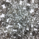 Load image into Gallery viewer, 2 pcs AAA+ Quality Black Rutile freeform Rosecut, Blcak Routile faceted rosecut,gemstone for jewelry, jewelry making rosecut 9X6 13X10 mm