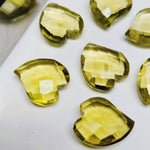 Load image into Gallery viewer, 2,3,4,5,6 pcs 100% Natural Lemon Quartz Heart Shape Gemstone, Natural Heart Shape Gemstone, Gemstone For Jewellery, 15X13 mm (Approx)