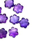 Load image into Gallery viewer, Natural Amethyst Flower Shape Carving Beads, 11 MM Handmade Carved Flower Shape Gemstone, Hexagon Shape Charms For Jewelry & Craft Making