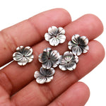 Load image into Gallery viewer, Superb Pearl Flower Shape Beads, Black & White Pearl Mini Flower for Jewelry Making, Hand Carved Floral Beads, 12 MM, Center Hole Bead, 1 Pc