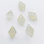 Load image into Gallery viewer, 2,3,4,5,6 Pcs Natural Golden Rutile fancy Shape Carving, Hand Carved Gemstone, backside intersection Gemstone, Carved Gemstone, 16X10 mm
