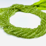 Load image into Gallery viewer, AAA Quality 100% Natural Peridot Faceted Round Shape Beads Strand, 12 inch Strand, Gemstone For Jewellery, 2 mm (Approx)