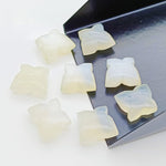 Load image into Gallery viewer, Natural White Moonstone Butterfly Shape Gemstone Beads, Hand Carved Smooth Butterfly Shape Beads For Jewelry Making, Loose Gemstone 13X9 MM