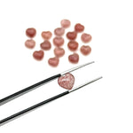Load image into Gallery viewer, Smooth Pink Strawberry Quartz Heart Shape Beads, AAA Pink Quartz Heart Shape Briolette's, Hand Carved Gemstones, Jewelry Making Beads 8 MM