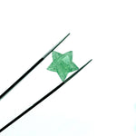 Load image into Gallery viewer, Natural Green Strawberry Star Shape Briolettes, Strawberry Quartz Star Beads, Hand Carved Star for DIY Crafts, Shiny Star for Jewelry, 15 MM