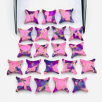 Load image into Gallery viewer, Unique Purple & Pink Turquoise Ninja Star Shape Beads, Carving Beads, Mohave Turquoise Gemstone Beads, 11X15 MM Jewelry Making Charms Beads