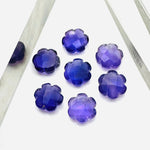 Load image into Gallery viewer, Natural Amethyst Hand Carved Flower Shape Beads, Faceted Flower Shape Carving Loose Gemstone Beads, 10 MM Purple Amethyst Flower for Jewlery
