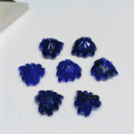 Load image into Gallery viewer, 2,5,6,7,8,9,10 pcs Natural Lapis Lazuli Hand Carved Heart Shape, Carved Heart Shape Gemstone For Jewellery, Heart Shape Carving 10 mm