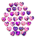 Load image into Gallery viewer, Mohave Copper Turquoise Heart Shape Beads, Pink & Purple Turquoise Heart Shape Carving Beads, 8 MM Heart Charm Beads, Turquoise Gemstones