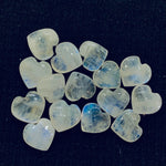 Load image into Gallery viewer, 5,6,7,8,9,10 pcs Natural Rainbow Moonstone smooth Heart Shape Gemstone, Loose Gemstone, Carved Gemstone, Gemstone For Jewellery10mm