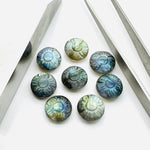 Load image into Gallery viewer, 2,3,4,5pcs 100% Natural Labradorite Fancy Shape Carved Gemstone, Loose Gemstone, coin Shape Gemstone for Jewlery, Carved Gemstone 11 mm