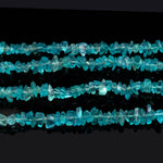Load image into Gallery viewer, Natural Neon Apatite Uncut Beads Strand, Apatite Chips Beads for Jewelry Making, 16" Inch Uncut Chip Beads, Freeform Uncuts