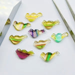Load image into Gallery viewer, 2,3,4,5 Pcs Natural Fluoride Hand Carved Bird Shape gemstone, Carved Bird Shape briolettes, Gemstone For Jewlery, loose bird shape 20X8 mm