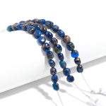 Load image into Gallery viewer, Blue Mohave Turquoise Smooth Tumble Shape Beads 8-9 MM, Wholesale Loose Gemstone Blue Copper Tumble Beads for Jewelry Making,