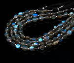 Load image into Gallery viewer, Smooth Labradorite Tumble Shape Beads, Natural Labradorite Plain Nuggets Shape Gemstone Beads, Fancy Jewelry Making Wholesale Beads, 8" Inch