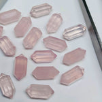 Load image into Gallery viewer, 2,3,4,5,6 pcs 100% Natural Rose Quartz Faceted Pencil Shape Loose Gemstone, Rose Quartz Loose Gemstone, Gemstone For Jewellery 10X5 mm