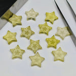 Load image into Gallery viewer, Intaglio Carved Natural Lemon Quartz Star Briolettes, AAA Lemon Quartz Star Shape Gemstone, Loose Star Beads, Incarving Star 13 MM