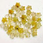 Load image into Gallery viewer, Amazing Natural Golden Rutile Star Shape Briolettes, AAA Golden Rutile Hand Carved Star Beads, Faceted Star Beads, 10 MM Star Charms