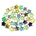 Load image into Gallery viewer, High Quality Multi Fluorite Star Shape Briolette's, Fluorite Faceted Hand Carved Star Shape Beads, Star Shape Loose Charm Jewelry Beads 10MM