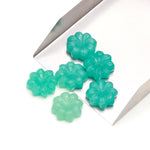 Load image into Gallery viewer, AAA Amazonite Flower Shape Stones, Hand Carved Amazonite Flower Shape Gemstone Beads, Green Flower Charms, 16 MM Jewelry Making Gemstones