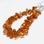 Load image into Gallery viewer, AAA Quality 100% Natural Red Sunstone Drop Shape Beads Strand, 4 inch Strand, Drop Shape Gemstone, Gemstone For Jewellery, 8X5 - 10X6 mm