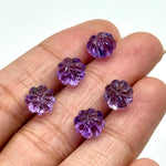 Load image into Gallery viewer, Superb Quality Purple Amethyst Melon Shape Beads, Hand Carved Pumpkin Shape Gemstone Beads, 6X8 MM Natual Amethyst Beads For Jewelry & Craft
