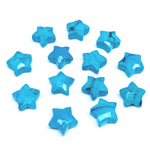 Load image into Gallery viewer, Blue Turquoise Star Shape Beads, Hand Carved Faceted Star Shape Briolettes, Star Shape Gemstone Charms, 10 MM Turquoise Star for Jewelry