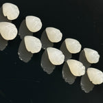 Load image into Gallery viewer, Natural White Moonstone Conch Shell Shape Beads, Smooth White Moonstone Gemstone Beads, Beach & Snail Shell Carved Gemstone Beads 18X10 mm