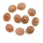 Load image into Gallery viewer, AAA Peach Moonstone Evil Eye Shape Briolettes, Natural Moonstone Eye Shape Carved Beads, Evil Eye Hand Carved Gemstones, 12 MM, Eye Charms