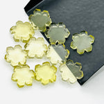 Load image into Gallery viewer, Beautiful Lemon Quartz Flower Shape Beads, 11 MM Lemon Quartz Carved Gemstone, Hexagon Shape Hand Carved Beads, Jewelry & Craft Making Charm