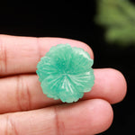 Load image into Gallery viewer, AAA+ Amazonite Flower 26mm, Hand Carved Natural Gemstone Flower For DIY Jewelry Making