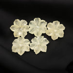 Load image into Gallery viewer, Natural Yellow Aquamarine Carved Flower, Hand Carved Flower Shape Gemstone, 18 MM Carved Flower for Jewelry, Aquamarine Carved Crystal