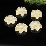Load image into Gallery viewer, Natural Yellow Aquamarine Carved Flower, Hand Carved Flower Shape Gemstone, 18 MM Carved Flower for Jewelry, Aquamarine Carved Crystal