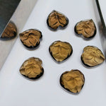 Load image into Gallery viewer, 2,3,4,5,6 pcs 100% Natural Smoky Quartz Cut Faceted Heart Shape Gemstone, Carving, Smoky Quartz Gemstone, Cut Faceted Loose Gemstone 12 mm