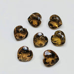 Load image into Gallery viewer, 2,3,4,5,6 pcs 100% Natural Smoky Quartz Cut Faceted Heart Shape Gemstone, Carving, Smoky Quartz Gemstone, Cut Faceted Loose Gemstone 12 mm