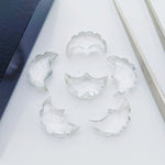Load image into Gallery viewer, 2,3,4,5,6 Pcs Natural crystal quartz faceted eagle Shape gemstone, Faceted Hand Carved eagle gemstone, fancy Shape Gemstone,16X10 mm