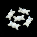 Load image into Gallery viewer, Natural Rainbow Moonstone Triple Moon Shape Beads, AAA Moonstone Hand Carved Triple Moon Stone, Jewelry Making Candy Shape Stone, 22 MM