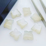 Load image into Gallery viewer, Natural White Moonstone Butterfly Shape Gemstone Beads, Hand Carved Smooth Butterfly Shape Beads For Jewelry Making, Loose Gemstone 13X9 MM