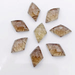 Load image into Gallery viewer, 2,3,4,5,6 Pcs Natural smokey quartz fancy Shape Carving, Hand Carved Gemstone, backside intersection Gemstone, Carved Gemstone, 16X10 mm