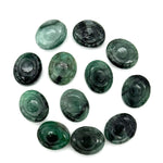 Load image into Gallery viewer, Natural Emerald Evil Eye Shape Briolettes, AAA Emerald Eye Shape Carved Beads, Evil Eye Protection Gemstone Beads, 12 MM, Green Eye Charms
