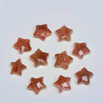 Load image into Gallery viewer, AAA Sunstone Star Shape Briolettes, Natural Red Sunstone Star Shape Gemstone Beads for Jewlery Making, Sunstone Star Beads for Crafts, 10 MM