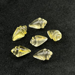 Load image into Gallery viewer, Natural Lemon Quartz Conch/Snail Shell Shape Carving, Lemon Quartz Hand Carved Shell Shape Gemstone Bead, 18X10 MM Beach & Snail Loose Shell