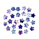 Load image into Gallery viewer, Tiny AAA Multi Fluorite Star Shape Briolette's, Fluorite Faceted Hand Carved Star Shape Beads, Star Shape Loose Charm Jewelry Beads, 6 MM