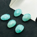 Load image into Gallery viewer, 2 pcs A-one Quality Amanzonite freeform Rosecut, faceted rosecut, gemstone for jewelry, jewelry making rosecut, loose gemstone 5X8 10X13 mm