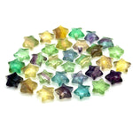 Load image into Gallery viewer, High Quality Multi Fluorite Star Shape Briolette's, Fluorite Faceted Hand Carved Star Shape Beads, Star Shape Loose Charm Jewelry Beads 10MM
