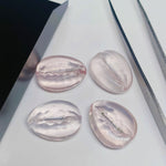 Load image into Gallery viewer, Natural Rose Quartz Conch Shape Carved Gemstone, Loose Gemstone, Kaudy Shell Shape Gemstone Beads for Jewlery, 20X16 MM Carving Gemstones