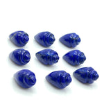 Load image into Gallery viewer, Genuine Lapis Lazuli Conch Shell Shape Beads, Smooth Lapis Snail Shell Gemstone Beads, Beach & Snail Shell Carved Gemstone Beads 18X10 mm