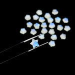 Load image into Gallery viewer, Superb Natural Rainbow Moonstone Star Shape Briolette's, Carved Smooth Star Shape Gemstone, 8 MM Star Shape Charms, Flashy Gemstone Crystals